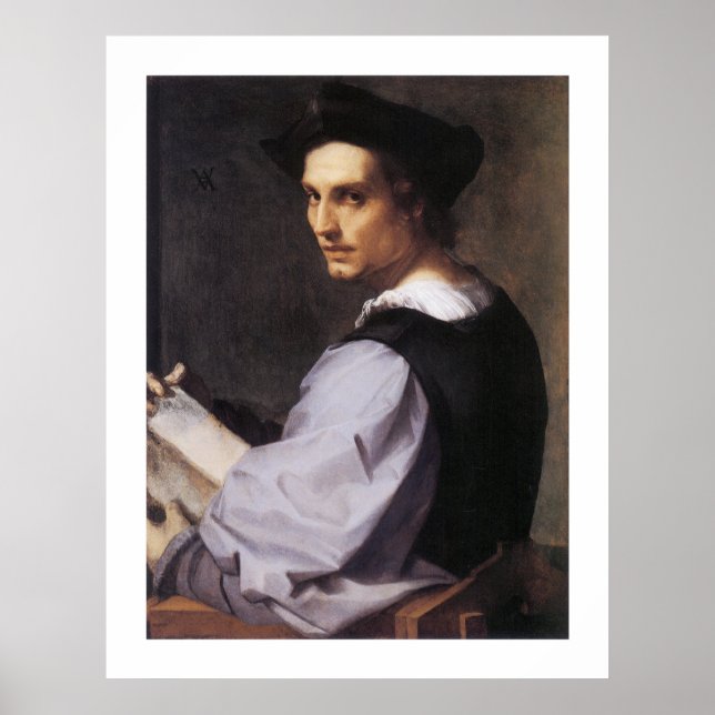 Portriat eines jungen Mannes Poster (Vorne)