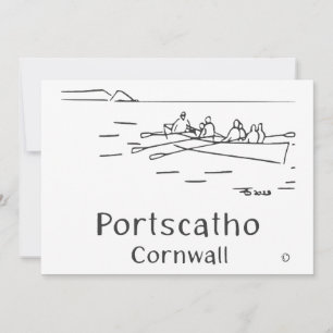 Portscatho Gig Ruderkarte Dankeskarte