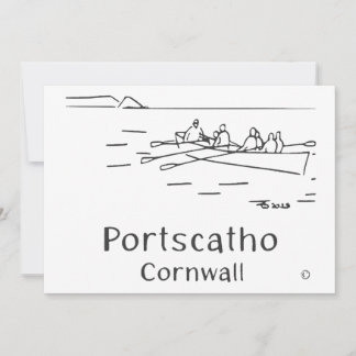 Portscatho Gig Ruderkarte Dankeskarte