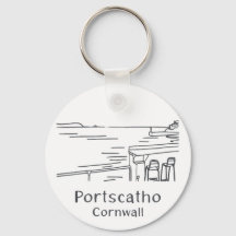 Portscatho Hafen Schlüsselanhänger