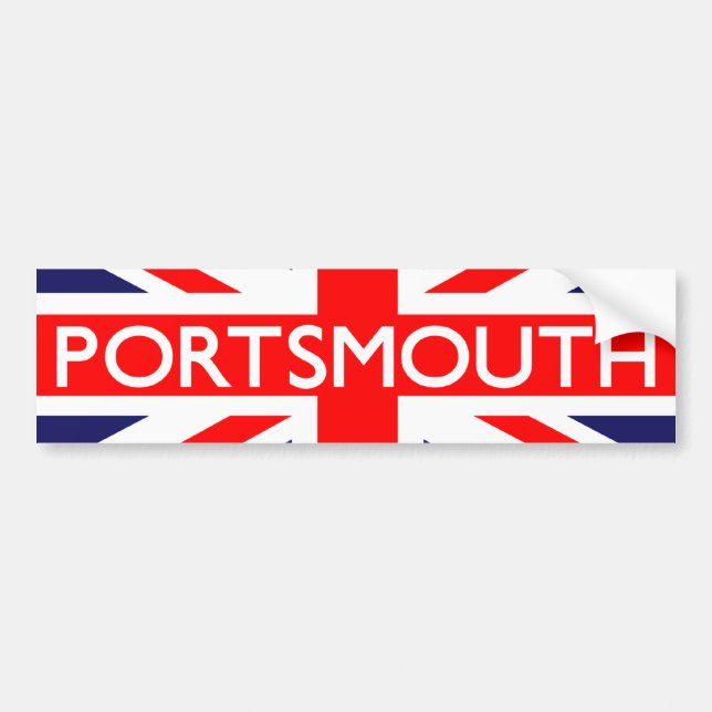 Portsmouth: Britische Flagge Autoaufkleber (Vorne)