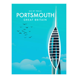 Portsmouth Great British Vacacation Poster