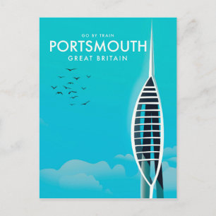 Portsmouth Great British Vacacation Poster Postkarte