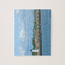 Portsmouth-Hafen-Leuchtturm-Puzzlespiel Puzzle