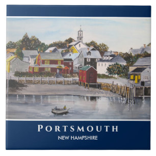 Portsmouth Harbour New Hampshire USA Malerei Fliese