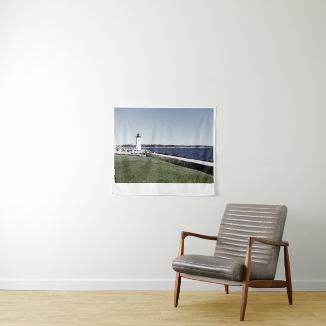 Portsmouth Lighthouse Wandteppich (Beispiel (Horizontal))