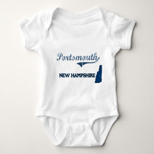Portsmouth-New Hampshire-Stadt-Klassiker Baby Strampler
