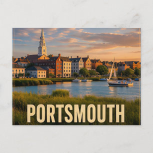 Portsmouth New Hampshire USA Seacoast Reise ⚓ Postkarte