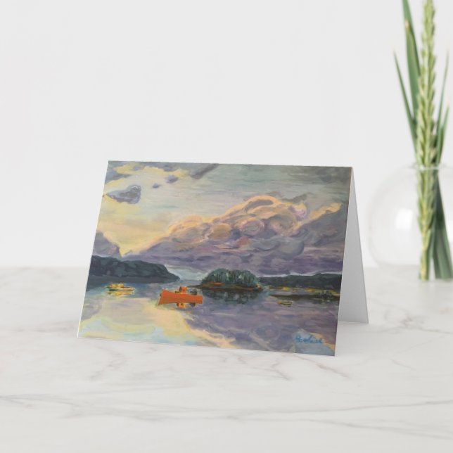 Portsmouth, NH Sunrise Feiertagskarte (Vorderseite)