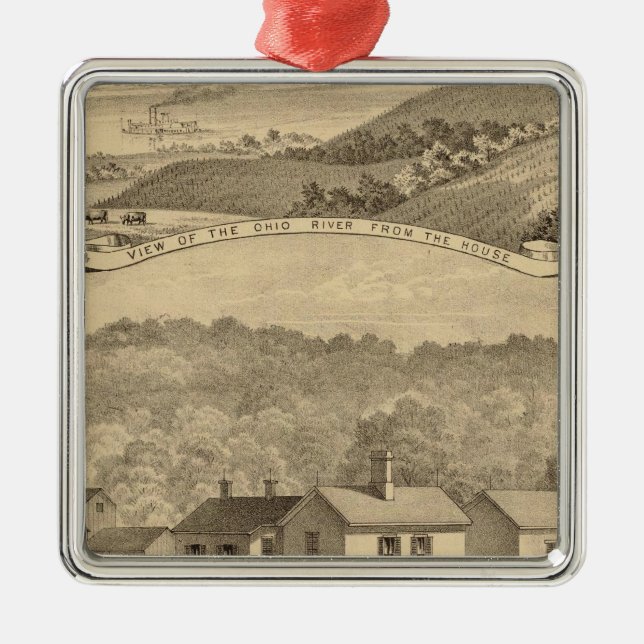 Portsmouth, Ohio Ornament Aus Metall (Vorne)