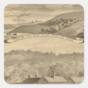 Portsmouth, Ohio Quadratischer Aufkleber