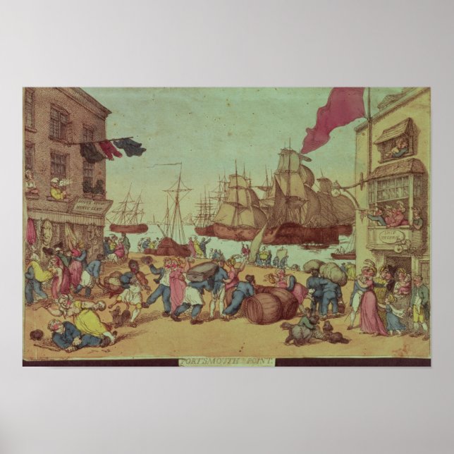 Portsmouth Point, 1811 Poster (Vorne)