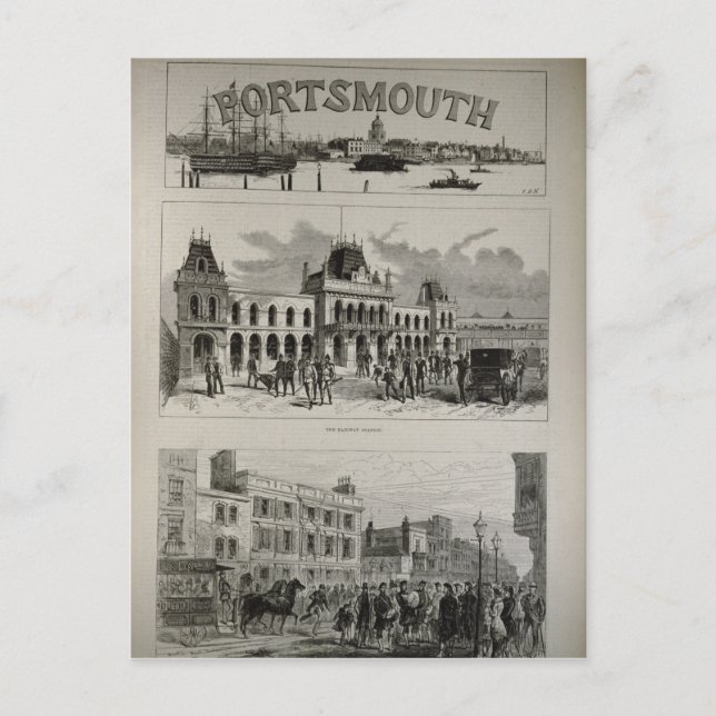 Portsmouth Postkarte (Vorderseite)