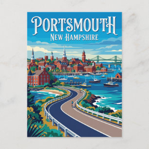 Portsmouth USA Postkarte