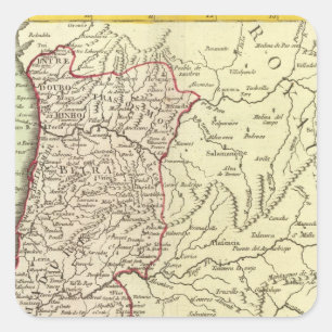 Portugal 3 quadratischer aufkleber