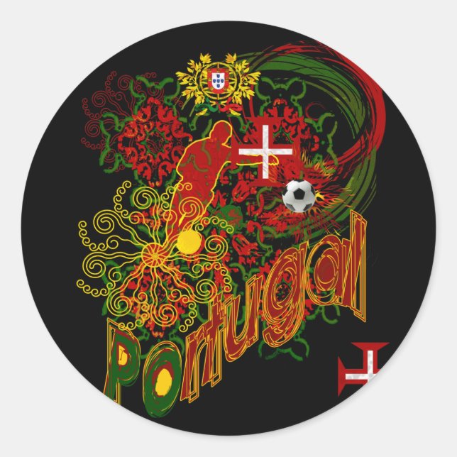 Portugal Adesivos - Preço por 20 Adesivos Runder Aufkleber (Vorderseite)