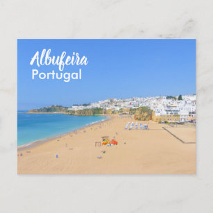 Portugal Albufeira Beach an der Algarve Postkarte