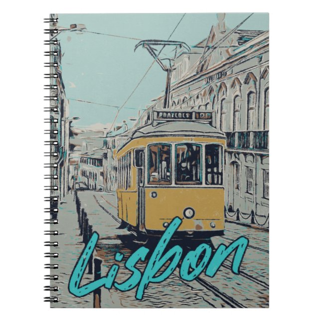 Portugal Aussicht auf Lissabon mit der ikonischen  Notizblock (Vorderseite)