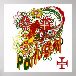 Portugal - Auswahl Protuguesa Eindruck Poster