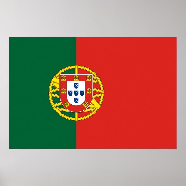 Portugal: Bandeira De Portugal Poster (Vorne)