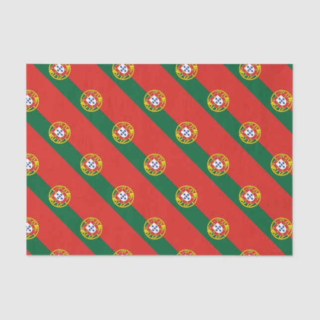 Portugal: Bandeira De Portugal Seidenpapier (Vorderseite)