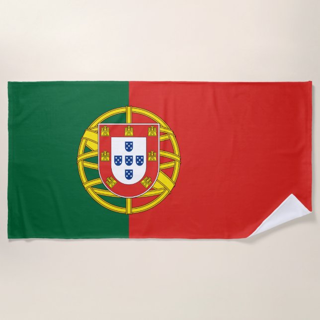 Portugal: Bandeira De Portugal Strandtuch (Vorderseite)