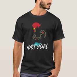 Portugal Barcelos Hahn farbenfrohe Abbildung T-Shirt