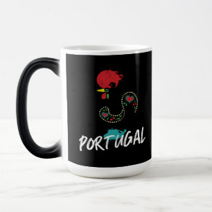 Portugal Barcelos Hahnensymbol Zwei-Tone-Kaffee M Verwandlungstasse