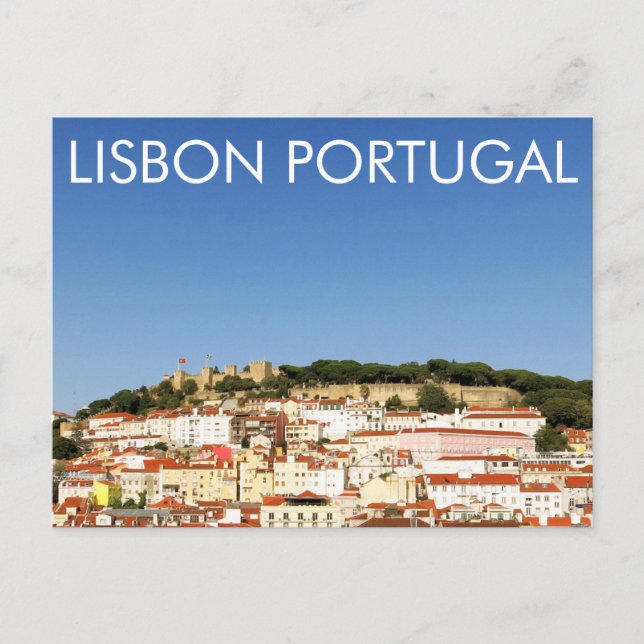 Portugal - Blick auf Alfama Postkarte (Vorderseite)