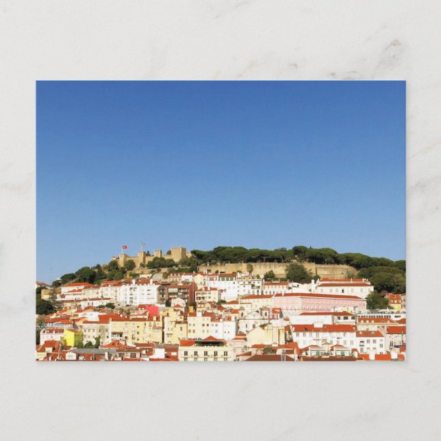 Portugal - Blick auf Alfama Postkarte (Vorderseite)