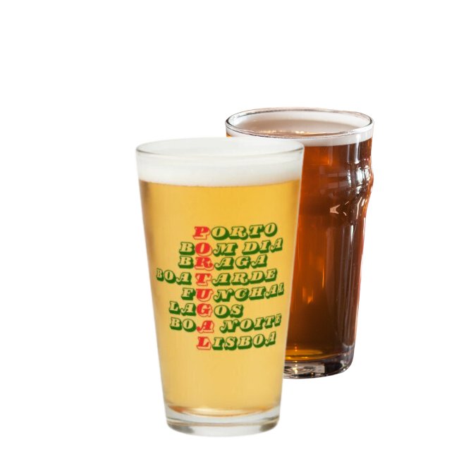 Portugal Bom Dia Boa Tarde Boa Noite Beer Glas (Von Creator hochgeladen)