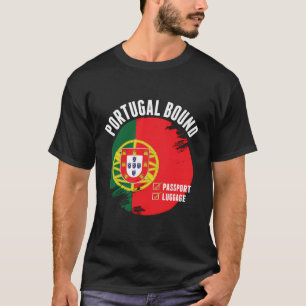 Portugal Bound Country Travel Portugiesische Flagg T-Shirt