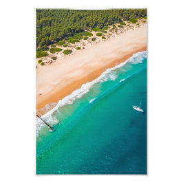 Portugal Coast Aerial Beach Photography Print – Tu Fotodruck