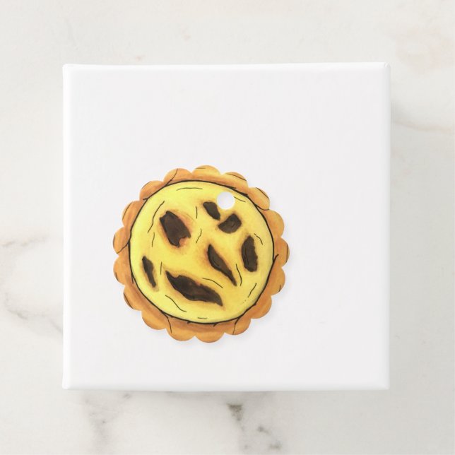 Portugal Custard Egg Tart Pastel Pastéis de Nata Geschenkanhänger (Beispiel)