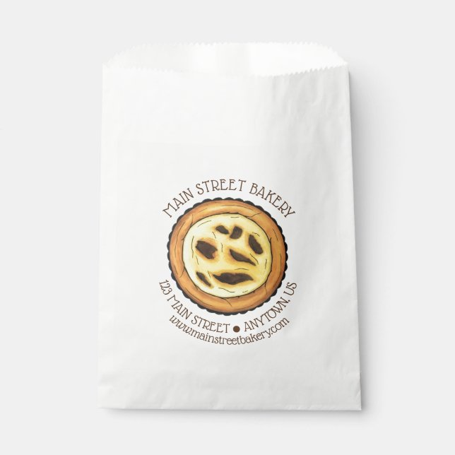 Portugal Custard Egg Tart Pastel Pastéis de Nata Geschenktütchen (Vorderseite)