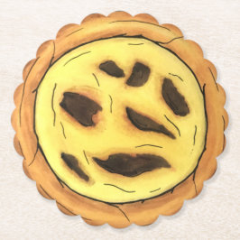 Portugal Custard Egg Tart Pastel Pastéis de Nata Untersetzer