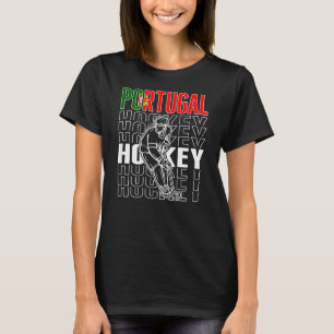 Portugal Eishockeyfans  Portugiesische Hockeymanns T-Shirt