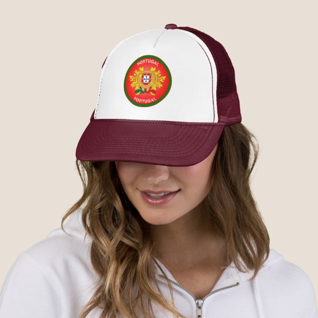 Portugal-Erbe-Emblem Truckerkappe (Beispiel)