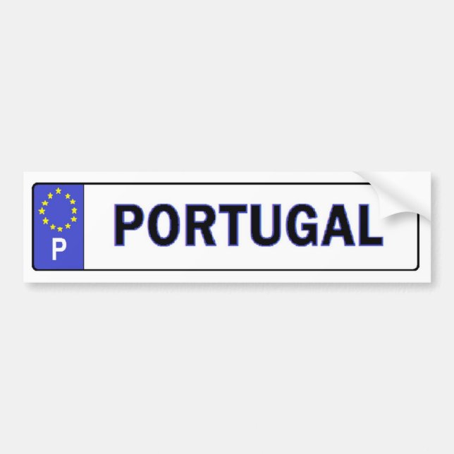 Portugal EU genehmigen Aufkleber Autoaufkleber (Vorne)