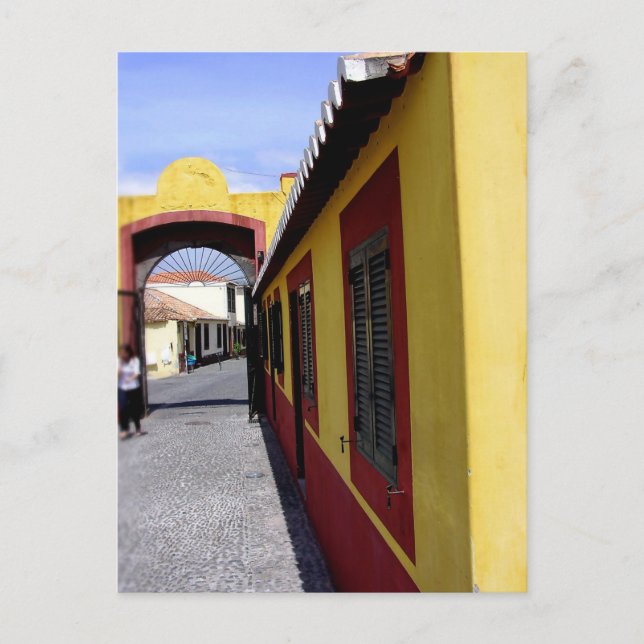 (Portugal) Farben der Postkarte von Funchal (Vorderseite)