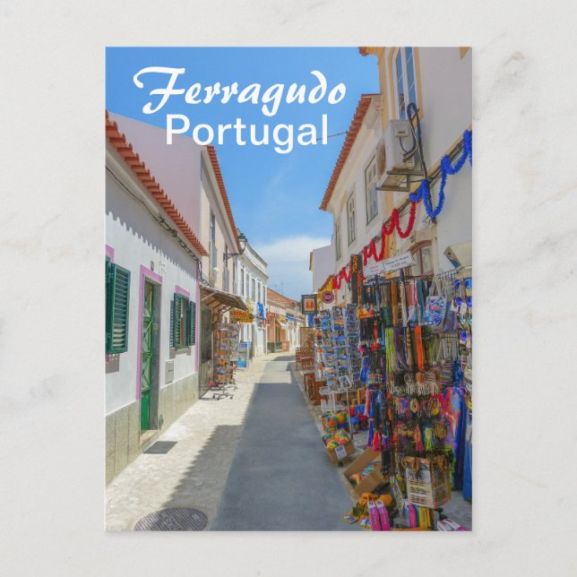 Portugal Ferragudo an der Algarve Postkarte (Vorderseite)
