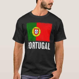 Portugal Flag Football Vintag Fan Soccer Team Por T-Shirt