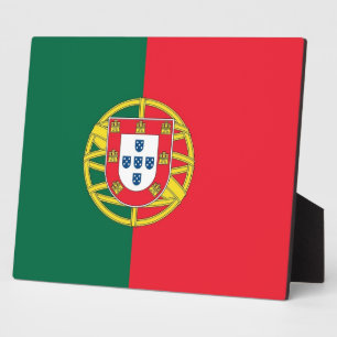 Portugal Flag Fotoplatte