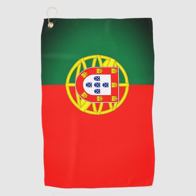 Portugal Flag Golf Tower Golfhandtuch (Vorderseite)