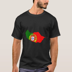 Portugal Flag im Madeira outline Madeira T-Shirt