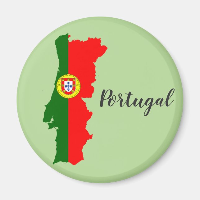 Portugal-Flag-Karte Magnet (Vorne)
