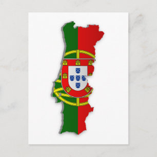 Portugal-Flag-Karte Postkarte
