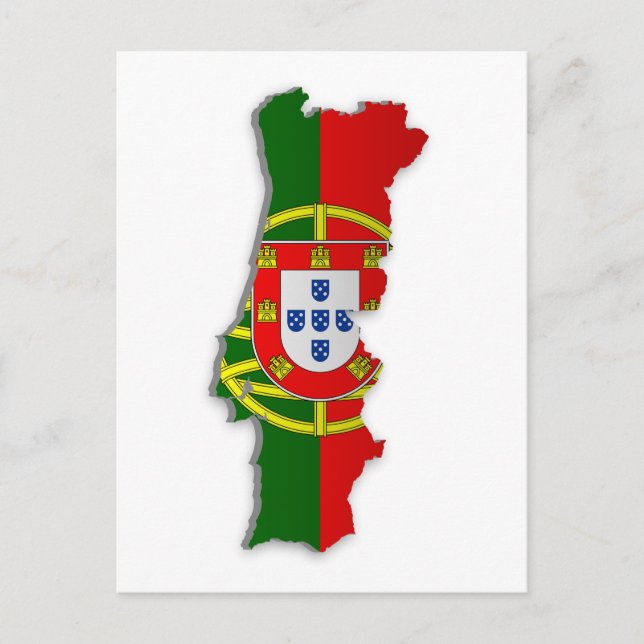 Portugal-Flag-Karte Postkarte (Vorderseite)