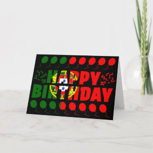 Portugal Flag Patriotic Birthday Karte
