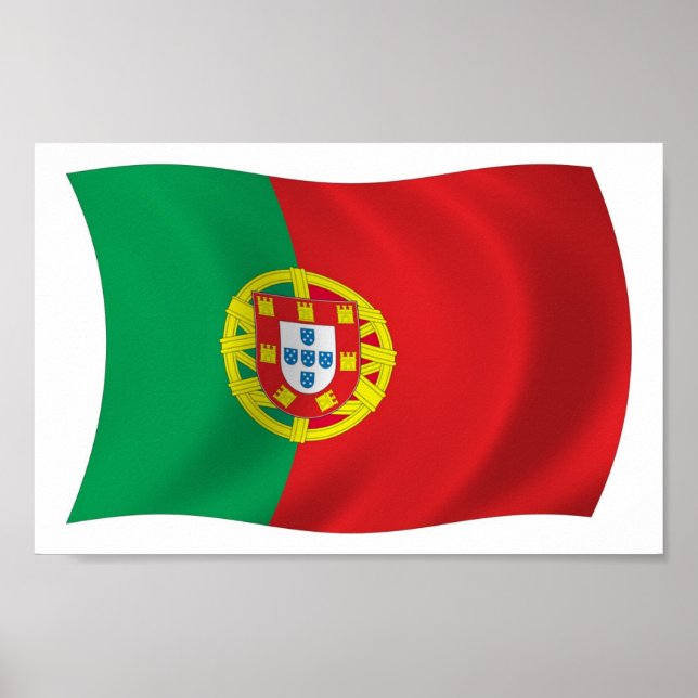 Portugal Flag Poster Print (Vorne)
